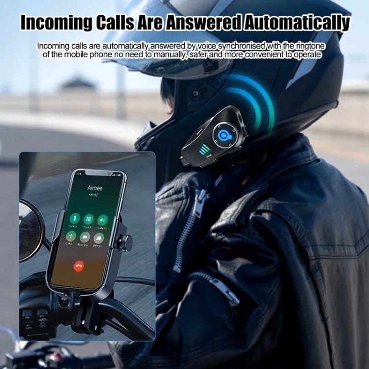 Ασύρματο καταγραφικό & ενδοεπικοινωνία κράνους Bluetooth μοτοσυκλέτας