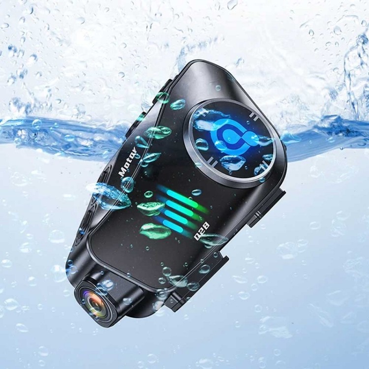 Ασύρματο καταγραφικό & ενδοεπικοινωνία κράνους Bluetooth μοτοσυκλέτας