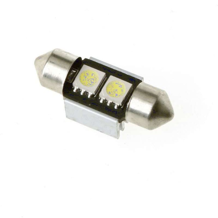 Led λάμπες 2x2 Led 31 χιλιοστά SMD 5050 12v Canbus