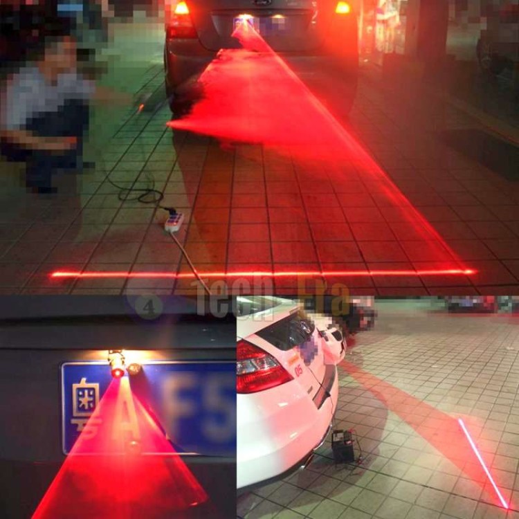 Πίσω Led Laser προειδοποιησης σύγκρουσης αυτοκινήτου απο ομίχλη