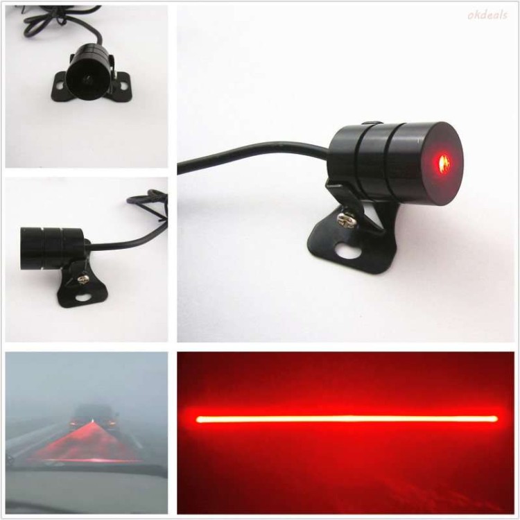 Πίσω Led Laser προειδοποιησης σύγκρουσης αυτοκινήτου απο ομίχλη