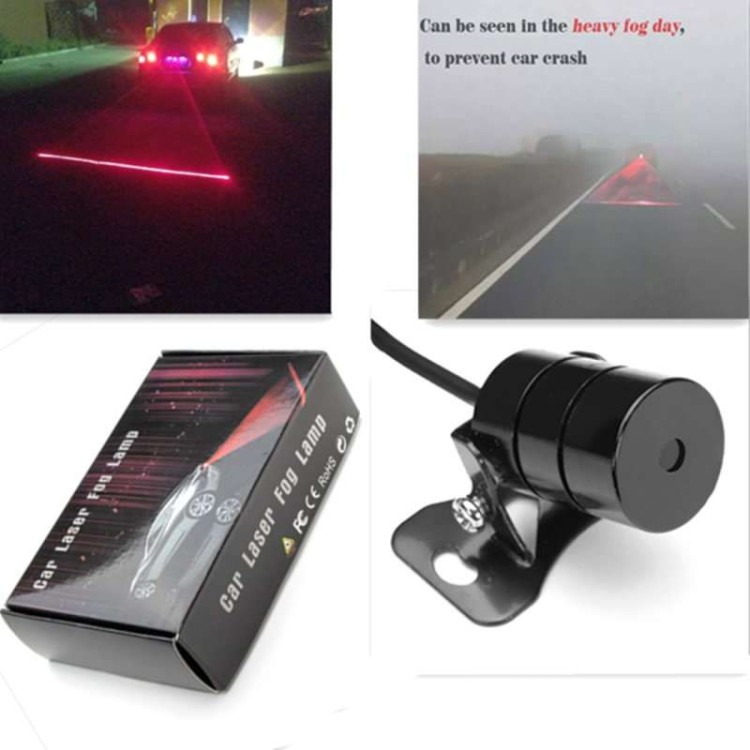 Πίσω Led Laser προειδοποιησης σύγκρουσης αυτοκινήτου απο ομίχλη