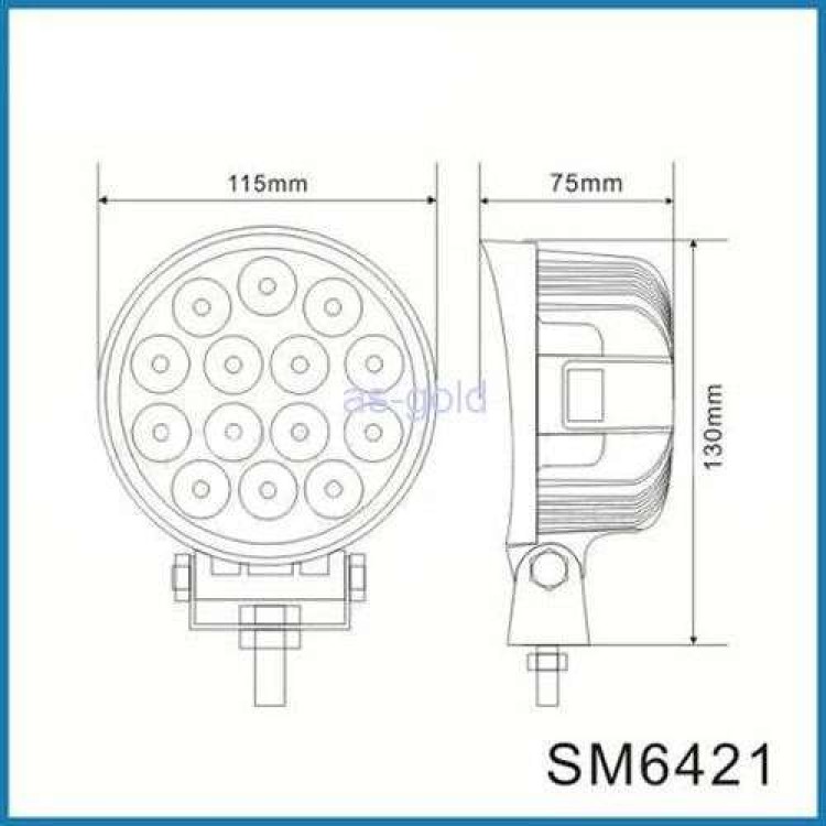 Προβολέας LED 42w αδιάβροχος 3200Lm