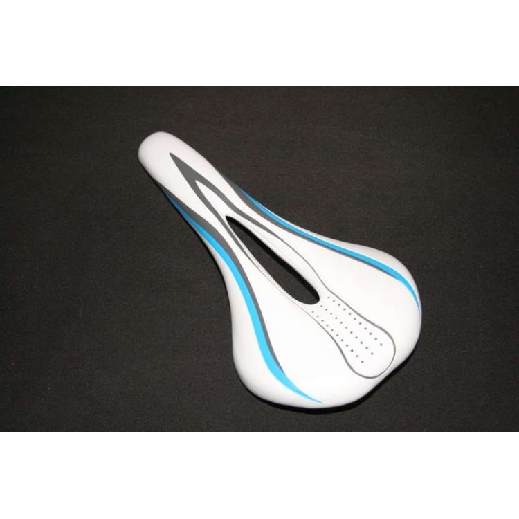 Αναπαυτική σέλα gel ποδηλάτου άσπρη