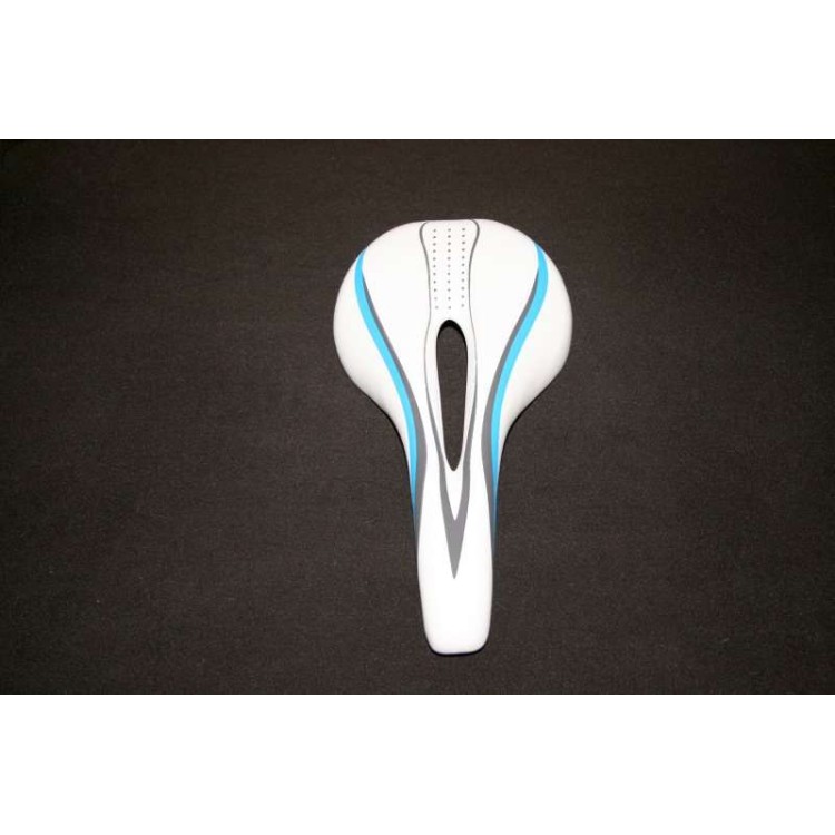 Αναπαυτική σέλα gel ποδηλάτου άσπρη