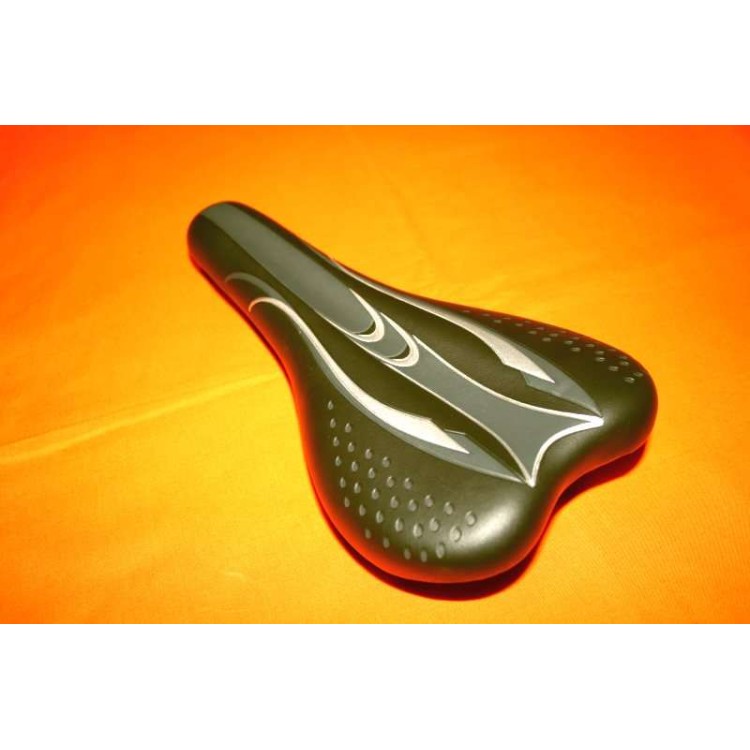 Αναπαυτική σέλα gel ποδηλάτου μαύρη