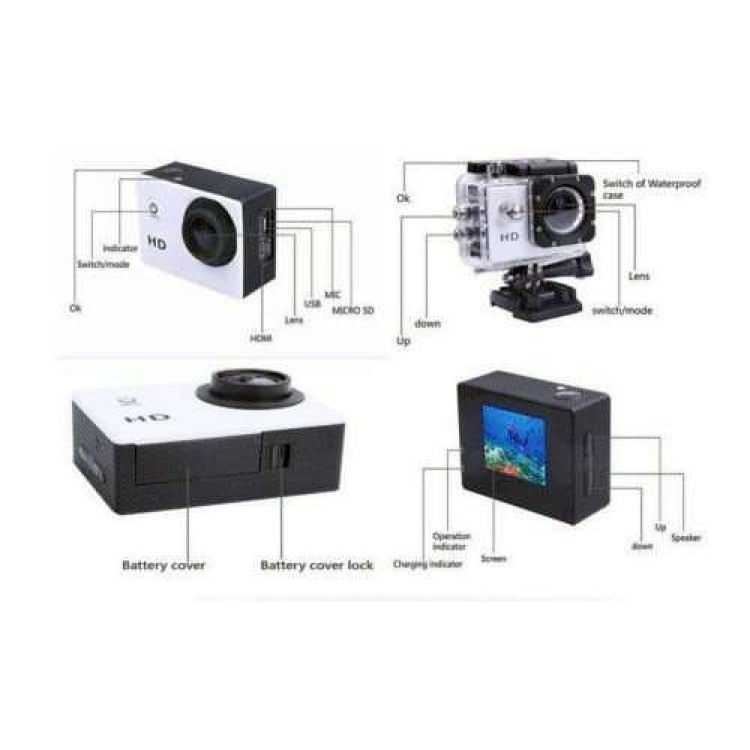 Καμερα δράσης HD / 1080p / 4K DV 30M Αδιάβροχη 12MP