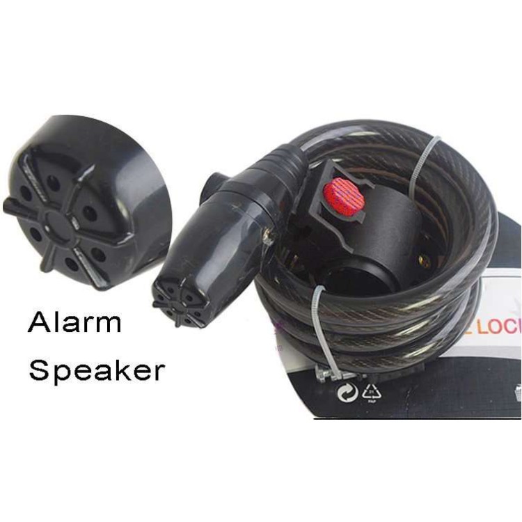 Κλειδαριά με συναγερμό και βάση 90db ποδηλάτου