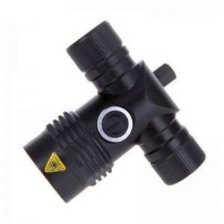 Φακός ποδηλάτου Led 2000 lumens+2 μπαταρίες(Li-ion)