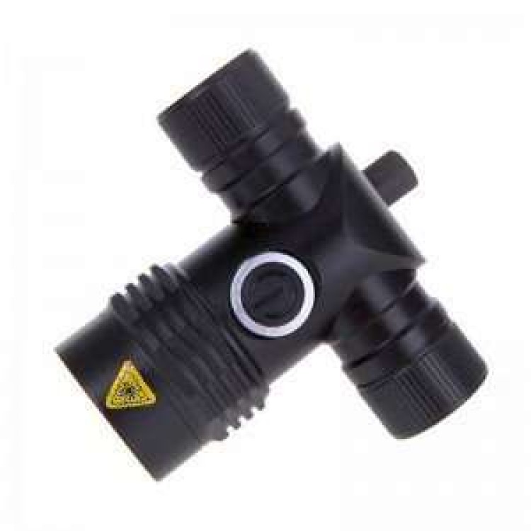 Φακός ποδηλάτου Led 2000 lumens+2 μπαταρίες(Li-ion)