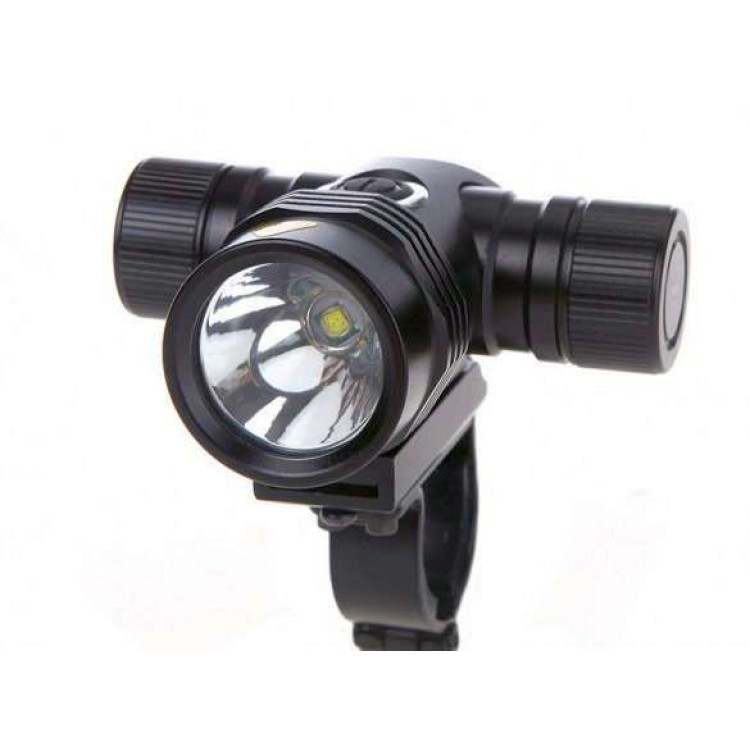Φακός ποδηλάτου Led 2000 lumens+2 μπαταρίες(Li-ion)
