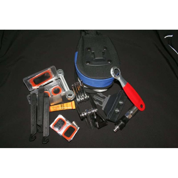 Τσαντάκι ποδηλάτου με εργαλεία επισκευής κιτ