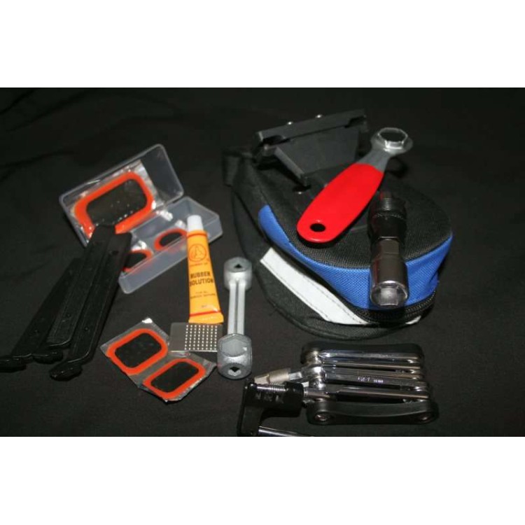 Τσαντάκι ποδηλάτου με εργαλεία επισκευής κιτ