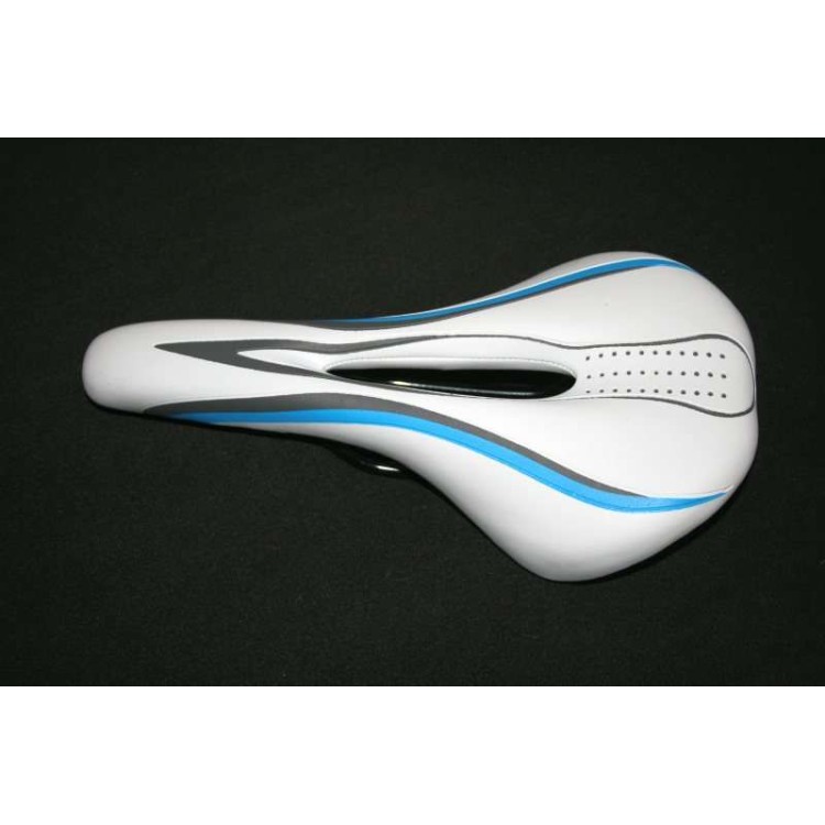 Αναπαυτική σέλα gel ποδηλάτου άσπρη