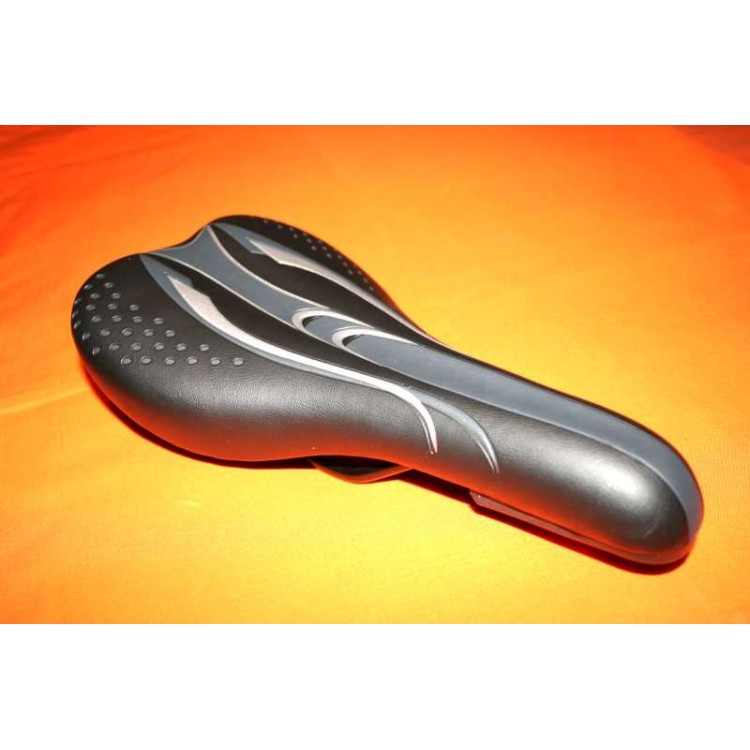 Αναπαυτική σέλα gel ποδηλάτου μαύρη