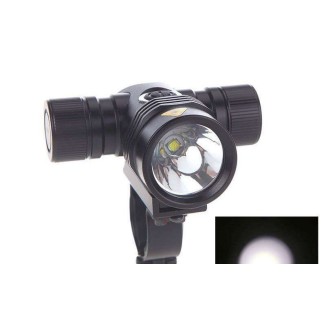 Φακός ποδηλάτου Led 2000 lumens+2 μπαταρίες(Li-ion)
