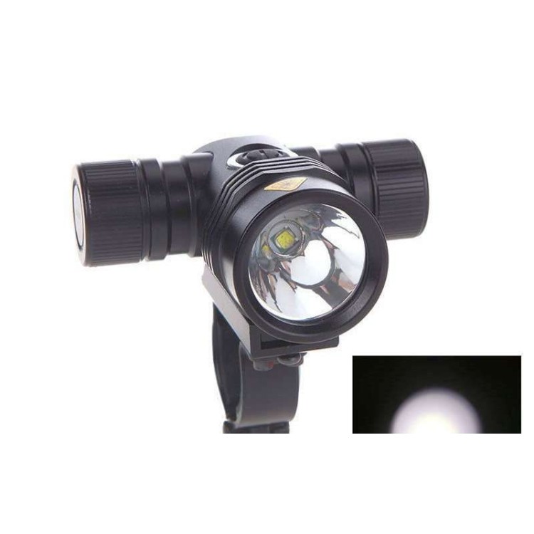Φακός ποδηλάτου Led 2000 lumens+2 μπαταρίες(Li-ion)