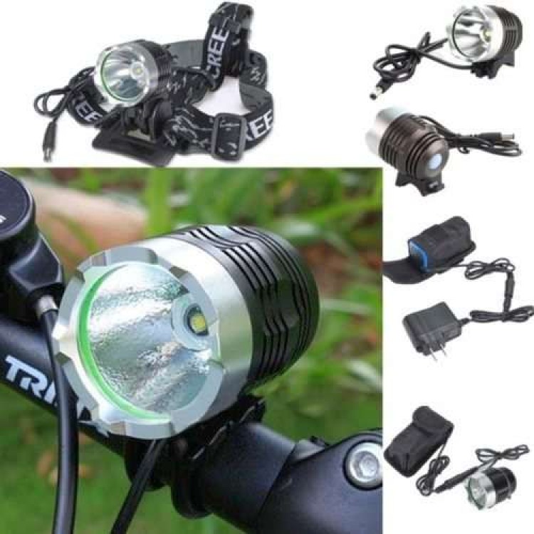 Φακός ποδηλάτου - outdoor Led 2200 Lm + μπαταρία Li-ion 6400mAh