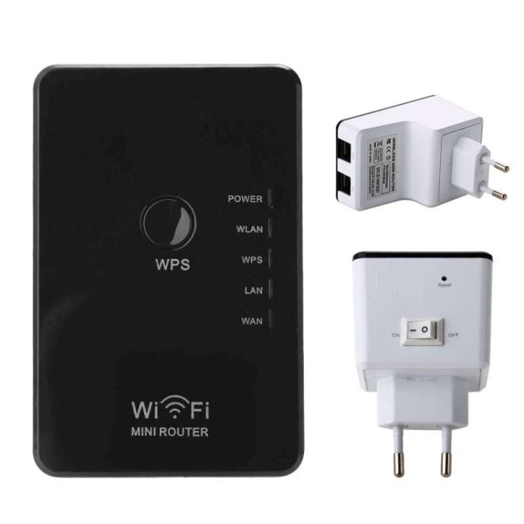 Ενισχυτής Σήματος Wi-Fi Mini Repeater 300Mbps