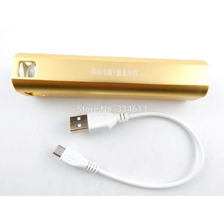 Φακός αλουμινίου 3w cree led 700lm + power bank 2000 mAh