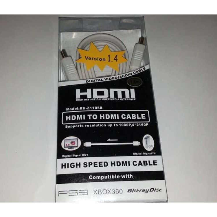 HDMI 1.4 καλώδιο υψηλής ευκρίνειας 1080p 1.5m