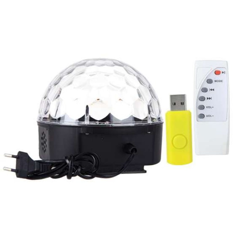 Magic Crystal Ball LED φωτιστικό για πάρτυ με USB & Τηλεχειριστήριο