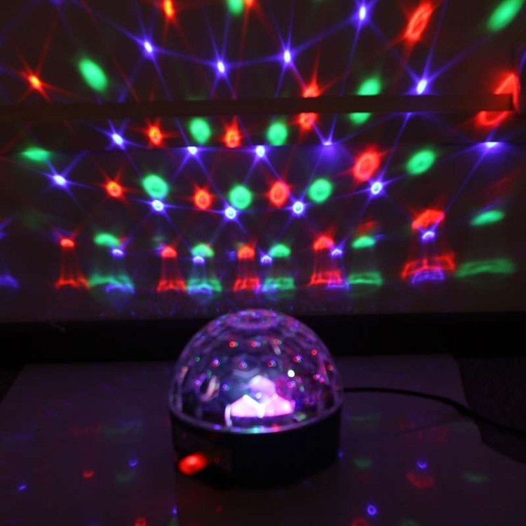 Magic Crystal Ball LED φωτιστικό για πάρτυ με USB & Τηλεχειριστήριο