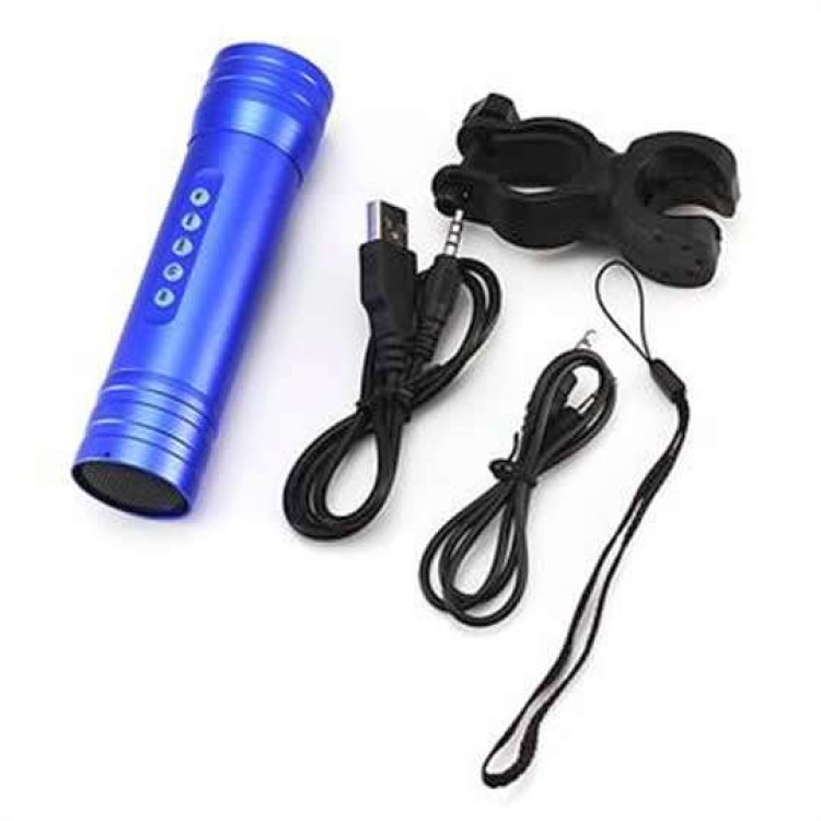 Φακός Led με ράδιο Mp3 για το ποδήλατο & κάμπινγκ