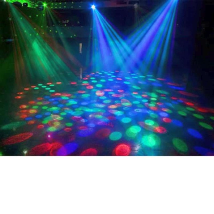 Λάμπα Led περιστρεφόμενη RGB dj party 3w