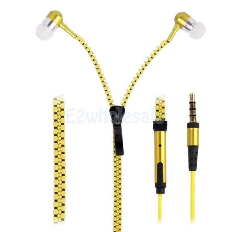 Ακουστικά hands free 3.5mm με φερμουάρ