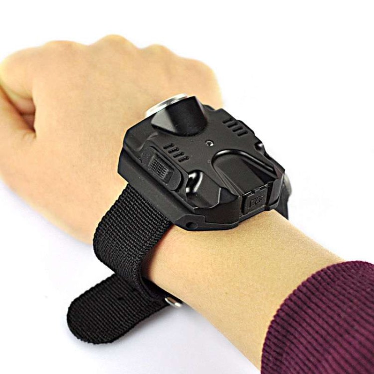 Ισχυρός φακός επαναφορτιζόμενος Led Q5 καρπού βραχιόλι με πυξίδα