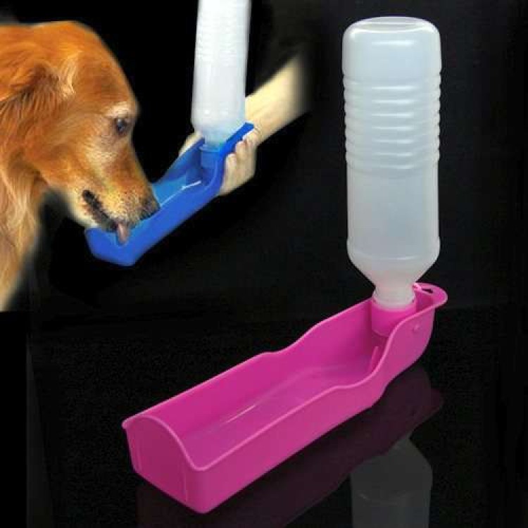 Φορητό μπουκάλι σκύλου ποτίστρα 500ml