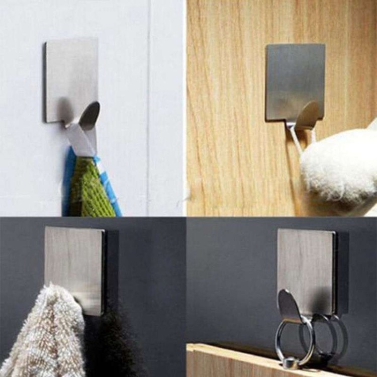 Αυτοκόλλητα μεταλλικά άγκιστρα κουζίνας-μπάνιου