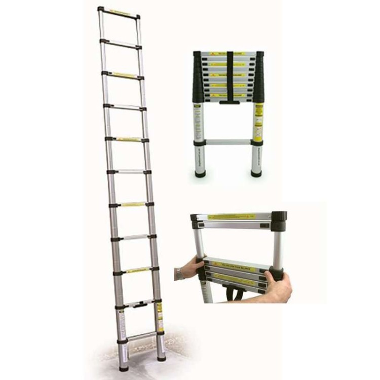 Επεκτεινόμενη τηλεσκοπική σκάλα αλουμινίου