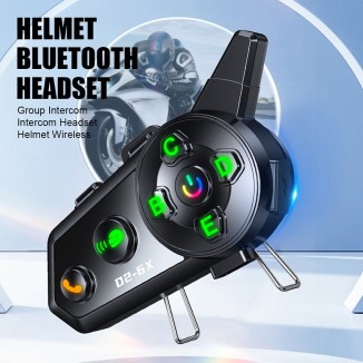 Ασύρματη ενδοεπικοινωνία κράνους μοτοσυκλέτας - Bluetooth - D2-6X