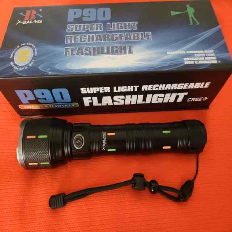 Φακός Led Επαναφορτιζόμενος 30w με 2 μπαταρίες λιθίου 26650 1000μ