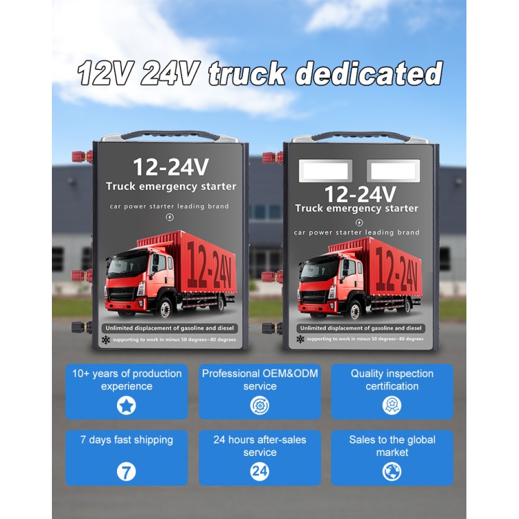 Jump Starter 12v-24v Μπαταρία Λιθίου 3000A