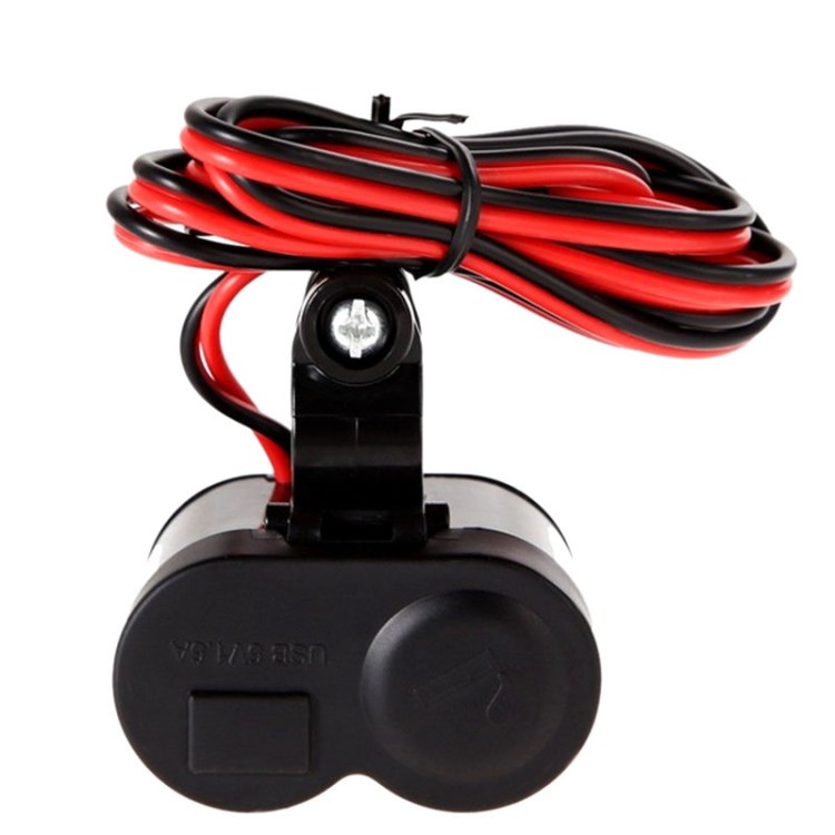 Φορτιστής αναπτήρα μοτοσυκλέτας αδιάβροχος 2.1A με μονό USB